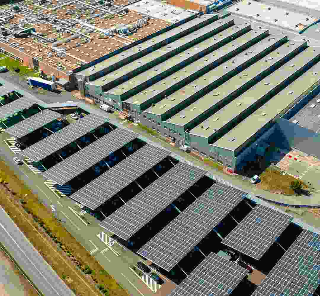 Installation of forceful renewable energy power parking lot